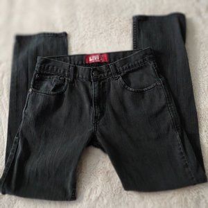 Levi's 511 Vintage washed out black size 18 regular 29x28 Skinny high waist